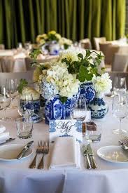 Blue And White Wedding Ideas Blue Willow Wedding Wedding Floral Centerpieces Flower Centerpieces Wedding