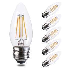 Dimmable Led Candelabra Light Bulbs 60w Equivalent E26 Base Flsnt 4 5w B11 673169632391 Ebay