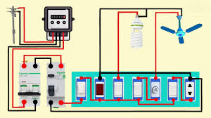 These house wiring diagrams can provide more detail, like circuit layouts, including the proper number of outlets on the circuit, the rating of the breaker feeding the circuit, and the proper size (awg) of the wire to use for the circuit. House Wiring Electrical Switch Board Connection Diagram Youtube