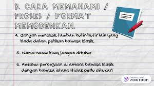 Carilah jika anda punya pertanyaan tentang kursus, membutuhkan bantuan dalam gramatika , atau hanya ingin mengobrol. Bahasa Klasik Kepada Bahasa Melayu Standard Part1 Youtube