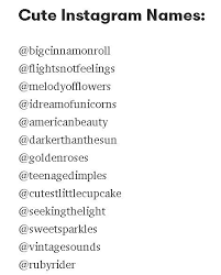 Instagram Username Ideas 🌼 | Instagram username ideas, Cute instagram names,  Aesthetic names for instagram