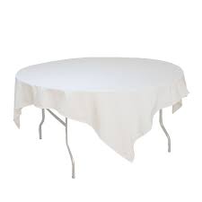 85 X 85 Inches White Square Table Overlays White Square Tablecloths Matte Table Overlays For 6 Ft Round White Table Cloth Wedding Table Linens Table Overlays