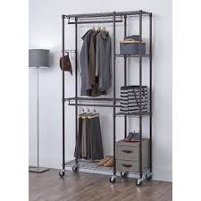 Maybe you would like to learn more about one of these? Trinity 41 In X 14 In X 76 In Mobile Closet Organizer In Bronze Lowes Com Closet Organizing Systems Metal Clothes Rack Garment Racks