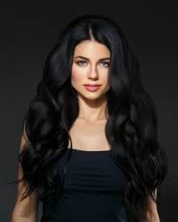 Black hair with highlights is gorgeous and trending strong right now. 110 Black Haired Beauties Ideas Dark Hair Hair Pale Skin Black Hair Blue Eyes
