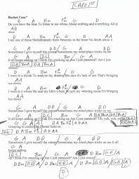 Basket Case Green Day Guitar Chord Chart Capo 1st Fret Guitar Chords For Songs Guitar Chords Green Day Lyrics