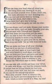 If You Can Keep Your Head When All About You Meaning Amazing Poen So Many Meaning And Lessons Rudyard Kipling Letteren