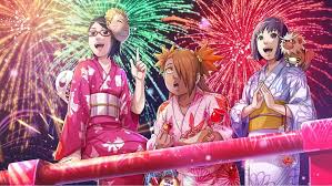 Sumire Chouchou Y Sarada En Un Festival By Aikawaiichan Anime Naruto Uzumaki Boruto Naruto