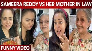Let us promise to uplift new mothers with kindness. Sameera Reddy Her Mother In Law Ultimate Comedy Cooking In The Kitchen Funny Video Youtube