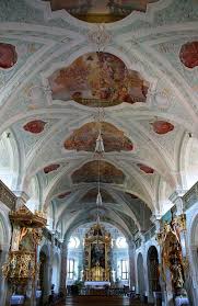 Klosterkirche Au Am Inn Innenraum Kloster Au Am Inn Wikipedia Church Interior Church