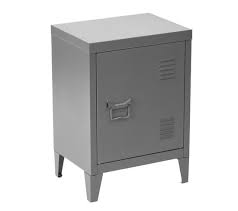 Caisson hauteur bureau métallique très robuste grâce à sa structure monobloc c'est à dire que la structure est soudée en usine, et par ses tiroirs montés sur rail télescopique. Meuble Bas Caisson Metal Casier 1 Porte Gris Armoire Et Caisson De Bureau But