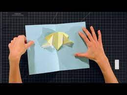 So, you're going to take a piece of card stock for your. How To Make A V Fold On A V Fold Pop Up Cards Youtube