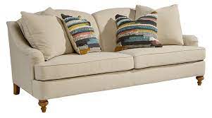 Dressed Up But Casual The Transitional Details And Neutral Linen Colored Fabric Of Joanna S Adore Sofa Makes It A Go Anywhe Magnolia Homes Sofa City Furniture