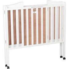 Delta Children Folding Portable Mini Crib With 1 5 Inch Mattress Natural Walmart Com Mini Crib Portable Crib Portable Crib Bedding
