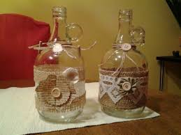 Bauchige Flaschen Verziert Flaschen Dekorieren Basteln Mit Zeitungspapier Deko Basteln