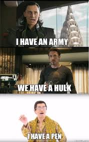 Avengers I Have A Pen Spoof Avengers Pen Spoof Avengers Funny Memes Superhero Memes Funny Marvel Memes