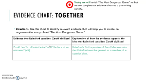 Evidence Chart Recording