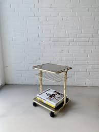 Vintage Beistelltisch Messing Mid Century Barwagen Vintage Zeitschriftenstander Servierwagen Glas Midcentury Interior In 2020 Decor Home Decor Furniture