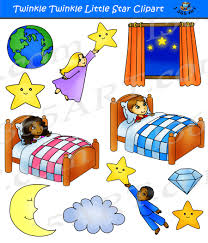 Engage your young students with colorful visuals! Twinkle Twinkle Little Star Clipart Set Nursery Rhymes Clipart 4 School