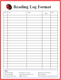 Reading Log Templates Reading Logs Reading Log Pdf Templates Printable Free