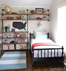 Industrial Shelves For A Boy S Room Beneath My Heart Boy Bedroom Design Boy Room Big Boy Room