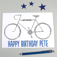 Personalised Bike Birthday Card By Sew Very English Notonthehighstreet Com