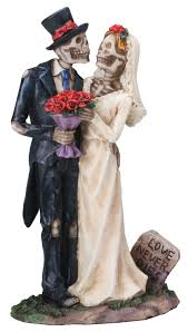 Love Never Dies Skeleton Couple Dia De Los Muertos Day Of The Dead Figurine Walmart Com In 2020 Halloween Wedding Cakes Wedding Couples Dark Wedding