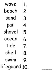 We were furious when the judge ordered to pay compensation. 10 Beach Related Words Alphabetical Order Worksheet Printout Enchantedlearning Com