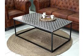 Usually ships within 3 to 5 weeks. Matt Blatt Cuba Bone Inlay Coffee Table Matt Blatt