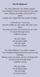 I Love This Song Can T Get It Out Of My Head Oh Ms Believer Twentyonepilots One Pilots Twenty One Pilots Music Quotes