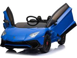Mini Moto Lamborghini 12v Blue Lamborghini Aventador Roadster Super Cars Sports Car