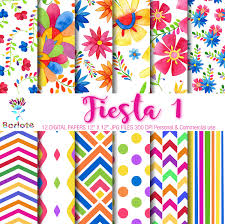 As a rule of thumb, use at least three patterns in a room. Colorful Patterns Mexican Flowers Digital Paper Scrapbooking Watercolor Floral Paper Blue Pink P Mexican Flowers Digital Paper Mexican Folk Art Painting