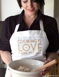 Download Make A Custom Apron With A Glitter Iron On Quote Lia Griffith