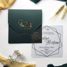 Pleksi Davetiye Wedding Invitation Trends Emerald Wedding Invitations Wedding Invitations