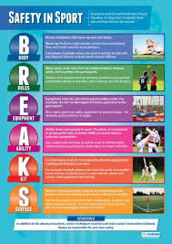 Safety In Sport Poster Physical Education Physical Education Lessons Education Poster