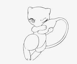 It is a bipedal, humanoid creature with some feline features. Pokemon Mew Download Collection Of Free Mew Drawing Pokemon Mew Coloring Pages Png Image Transparent Png Free Download On Seekpng