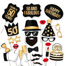 Birthday Photo Booth Props Png 50th Birthday Photo Booth Props Black And Gold 34 Count Birthday Props Birthday Photo Booths Birthday Photo Props