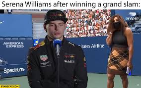 Verstappen finished 8.9 seconds ahead of carlos sainz jr. Serena Williams After Winning A Grand Slam Max Verstappen Talking Giving Speech Starecat Com