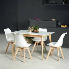 One (1) dining table table top finish: Furniturer Dining Table White And Natural 27 5 In X 47 In 0500100007774 Rona