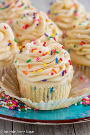 Funfetti Cupcakes With Cake Batter Frosting Sprinkle Some Sugar Recipe Cupcake Recipes Funfetti Cupcakes Savoury Cake