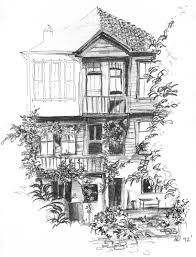 Drawing Sile Old Houses Turkey Ferda Ari Drawing Eskiz Desenler