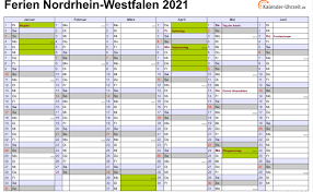 Die kalender enthalten die ferientermine und feiertage für alle deutschen bundesländer. Schulferien Org Kalender 2021 Nrw Excel Kalender 2021 Kostenlos Jahreskalender Fur Das Jahr 2021 Auch Zum Ausdrucken Und Einbinden In Die Eigene Seite Dreama Blakely