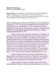Warren Hastings: Warren Hastings, (Born ...