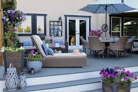 This durable design blends with indoor decor, such as the tiffany lamp and rag rugs made from recycled blue jeans. Outdoor Living Summer Patio Decorating Ideas Clean And Scentsible