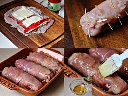 Pechugas De Pollo Rellenas De Jamon Queso Y Pimientos Del Piquillo Recetin Receta Pollo Relleno Pechugas De Pollo Rellenas Pechuga De Pollo