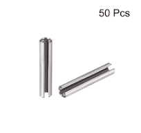 uxcell Slotted Spring Pin - M3 x 10mm 304 Stainless Steel Split Spring Roll  Dowel Pins Plain Finish 50Pcs
