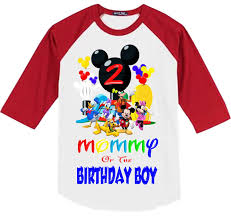 A classic mickey is wearing red jumpsuit, white gloves and yellow shoes. Mom Of The Birthday Boy Mickey Mouse Shop Clothing Shoes Online
