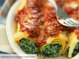 Recette Cannellonis Aux Epinards Et Ricotta Ingredients 4 Personnes 8 A 10 Rouleaux De Cannellon Recette De Cannelloni Ricotta Recette Recettes De Cuisine