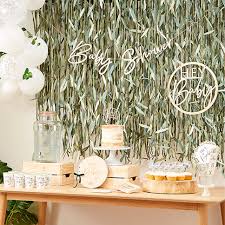 Delicate decorations and dainty tea settings help create the backdrop for a picturesque party. Baby Shower Party Supplies Party Delights