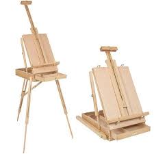 Ktaxon French Folding Durable Tripod Painting Drawing Easel Display Stand Holder Floor With Wooden Sketch Box Drawer Storage Portable Art Craft Painter Studio Caballete Plegable Caballete Caballete De Pintura