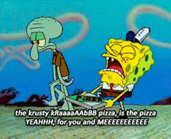 P and my oc potato min mr. Spongebob Krusty Krab Pizza Song Gifs Tenor